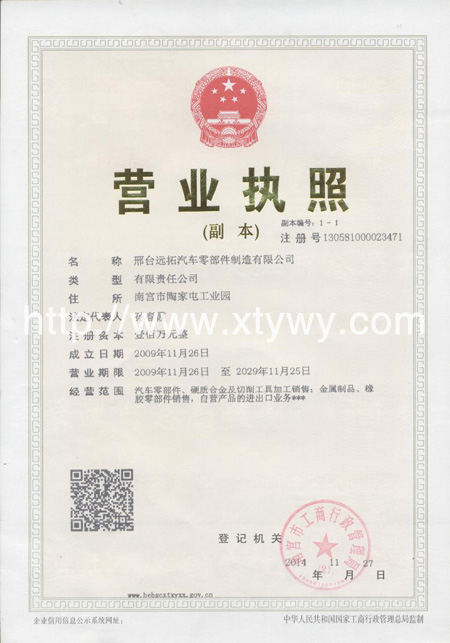 BUSINESS LICENSE